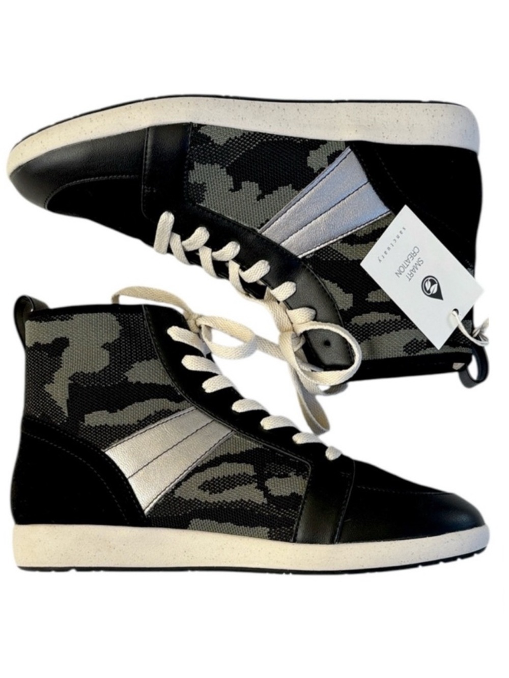 NWT Sanctuary Major Mixed Media High Top Sneakers Size 9